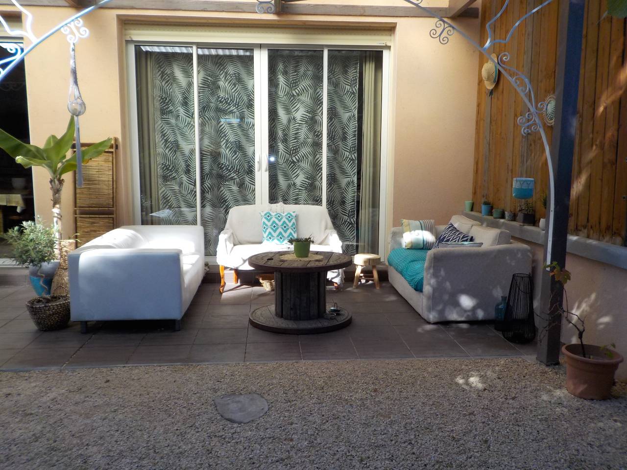 Gîte à Retournac O fil de l'o terrasse