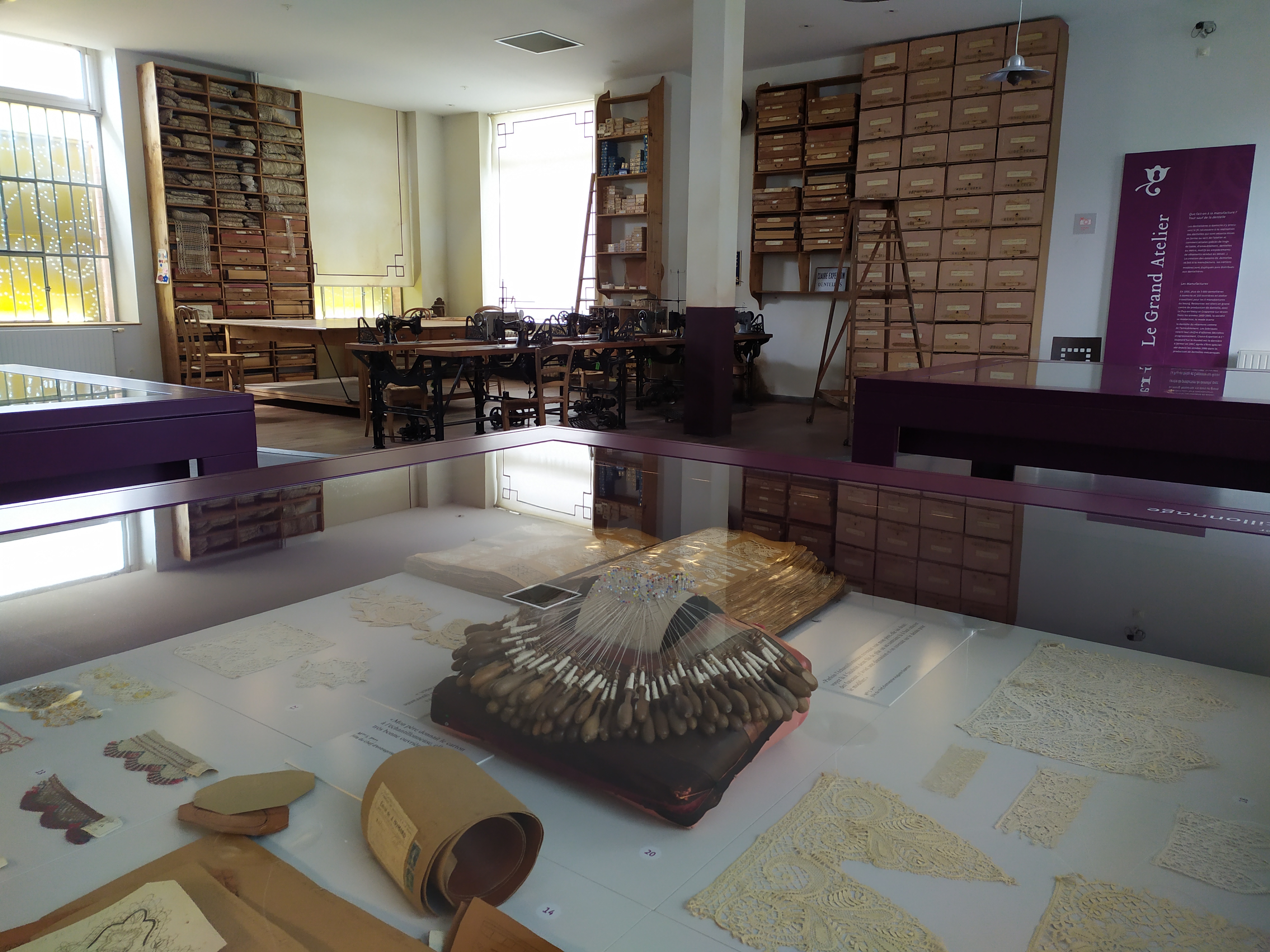 Musée des dentelles - Reconstitution atelier