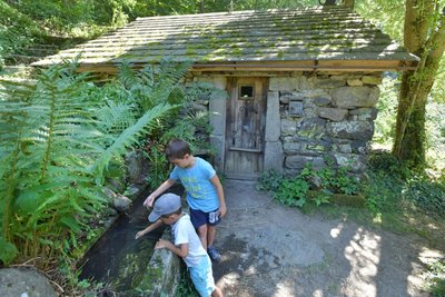 Un moulin à blé paysan du 19ème siècle
