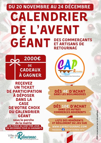 Calendrier de l'Avent Géant_Retournac