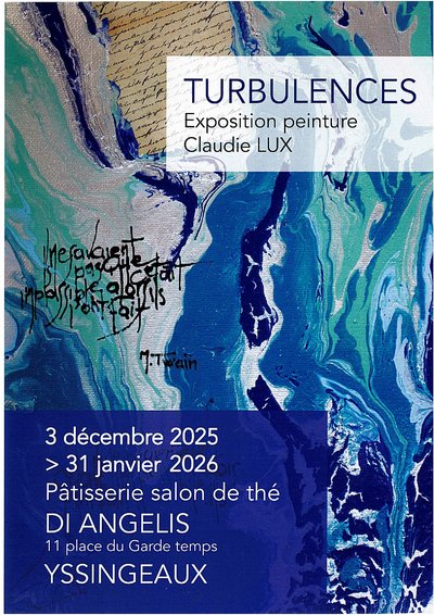 Exposition peinture TURBULENCES de Claudie LUX_Yssingeaux